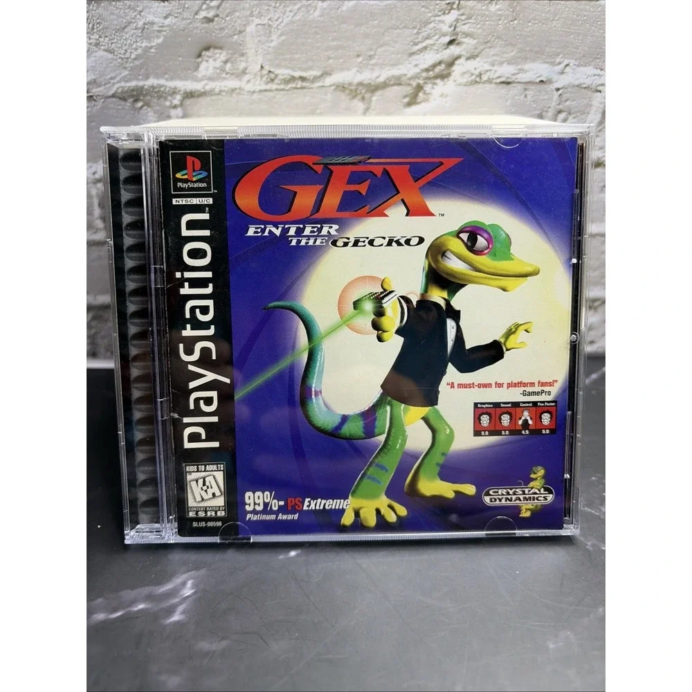 Sony PlayStation Lot (4 Games) -Gex Enter The Gecko, Big Bass Fishing, etc.